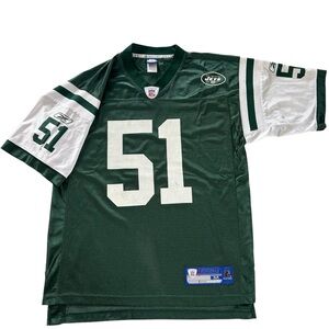 Vintage NFL J. Vilma #51 Reebok New York Jets Green Men’s Jersey Mesh size M